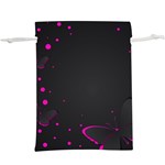 Butterflies, Abstract Design, Pink Black Lightweight Drawstring Pouch (XL)
