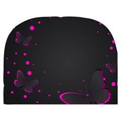 Butterflies, Abstract Design, Pink Black Make Up Case (Medium) from ZippyPress Front