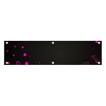 Butterflies, Abstract Design, Pink Black Banner and Sign 4  x 1 