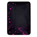 Butterflies, Abstract Design, Pink Black Rectangular Glass Fridge Magnet (4 pack)