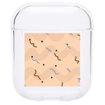 Lines Dots Pattern Abstract Art Hard PC AirPods 1/2 Case