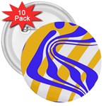 Print Pattern Warp Lines 3  Buttons (10 pack) 