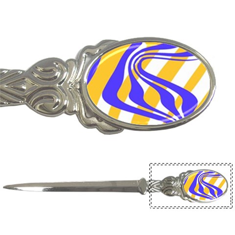 Print Pattern Warp Lines Letter Opener from ZippyPress Front
