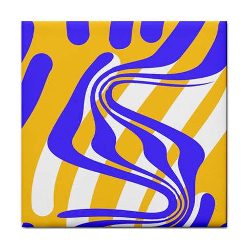 Print Pattern Warp Lines Face Towel from ZippyPress Front