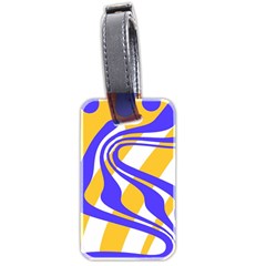 Print Pattern Warp Lines Luggage Tag (two sides) from ZippyPress Back