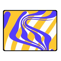 Print Pattern Warp Lines Two Sides Fleece Blanket (Small) from ZippyPress 45 x34  Blanket Front