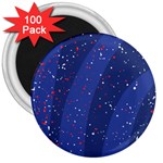 Texture Multicolour Ink Dip Flare 3  Magnets (100 pack)