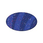 Texture Multicolour Ink Dip Flare Sticker (Oval)