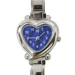 Texture Multicolour Ink Dip Flare Heart Italian Charm Watch