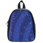 Texture Multicolour Ink Dip Flare School Bag (Small)
