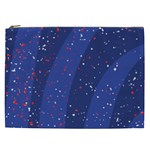 Texture Multicolour Ink Dip Flare Cosmetic Bag (XXL)