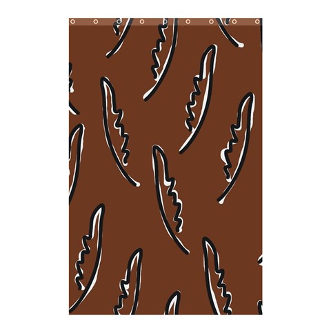 Feather Leaf Pattern Print Shower Curtain 48  x 72  (Small)  from ZippyPress Curtain(48  X 72 )