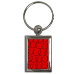Red Background Wallpaper Key Chain (Rectangle)