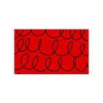 Red Background Wallpaper Sticker Rectangular (10 pack)