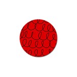 Red Background Wallpaper Golf Ball Marker (4 pack)