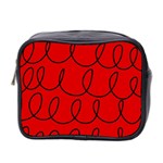 Red Background Wallpaper Mini Toiletries Bag (Two Sides)