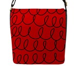 Red Background Wallpaper Flap Closure Messenger Bag (L)
