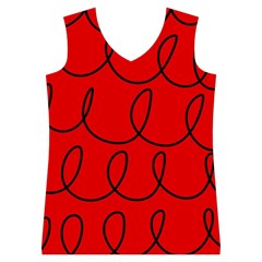 Red Background Wallpaper Women s Basketball Tank Top from ZippyPress Front