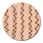 Print Pattern Minimal Tribal Round Mousepad