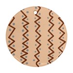 Print Pattern Minimal Tribal Ornament (Round)