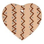 Print Pattern Minimal Tribal Ornament (Heart)