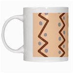 Print Pattern Minimal Tribal White Mug