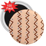 Print Pattern Minimal Tribal 3  Magnets (100 pack)
