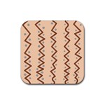 Print Pattern Minimal Tribal Rubber Coaster (Square)