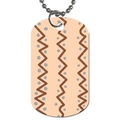Print Pattern Minimal Tribal Dog Tag (Two Sides) from ZippyPress Front