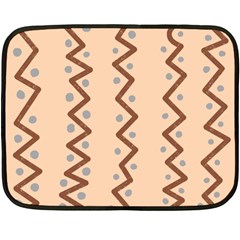 Print Pattern Minimal Tribal Two Sides Fleece Blanket (Mini) from ZippyPress 35 x27  Blanket Front