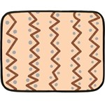 Print Pattern Minimal Tribal Two Sides Fleece Blanket (Mini)