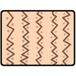 Print Pattern Minimal Tribal Fleece Blanket (Large)