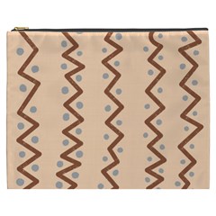 Print Pattern Minimal Tribal Cosmetic Bag (XXXL) from ZippyPress Front