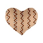 Print Pattern Minimal Tribal Standard 16  Premium Heart Shape Cushions