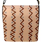 Print Pattern Minimal Tribal Flap Closure Messenger Bag (S)