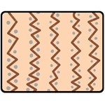 Print Pattern Minimal Tribal Two Sides Fleece Blanket (Medium)