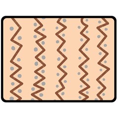 Print Pattern Minimal Tribal Two Sides Fleece Blanket (Large) from ZippyPress 80 x60  Blanket Front