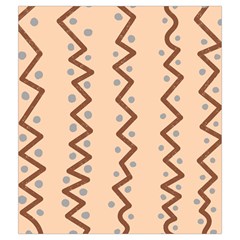 Print Pattern Minimal Tribal Drawstring Pouch (Medium) from ZippyPress Front