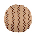 Print Pattern Minimal Tribal Standard 15  Premium Flano Round Cushions