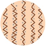 Print Pattern Minimal Tribal Wooden Bottle Opener (Round)