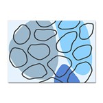Boho Blue Deep Blue Artwork Sticker A4 (10 pack)