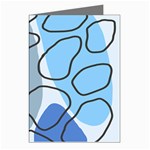 Boho Blue Deep Blue Artwork Greeting Cards (Pkg of 8)