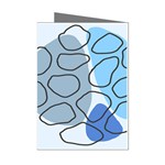 Boho Blue Deep Blue Artwork Mini Greeting Cards (Pkg of 8)