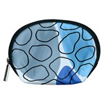 Boho Blue Deep Blue Artwork Accessory Pouch (Medium)