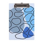 Boho Blue Deep Blue Artwork A5 Acrylic Clipboard