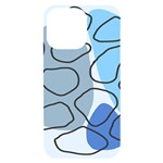 Boho Blue Deep Blue Artwork iPhone 14 Pro Max Black UV Print Case