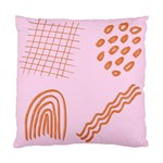 Elements Scribbles Wiggly Lines Retro Vintage Standard Cushion Case (Two Sides)