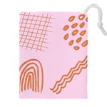 Elements Scribbles Wiggly Lines Retro Vintage Drawstring Pouch (4XL)