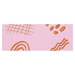Elements Scribbles Wiggly Lines Retro Vintage Banner and Sign 8  x 3 
