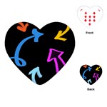 Colorful Arrows Kids Pointer Playing Cards Single Design (Heart)